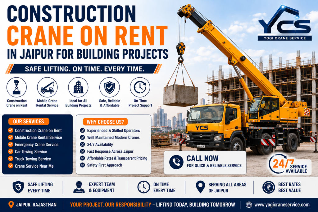Construction Crane on Rent in Jaipur